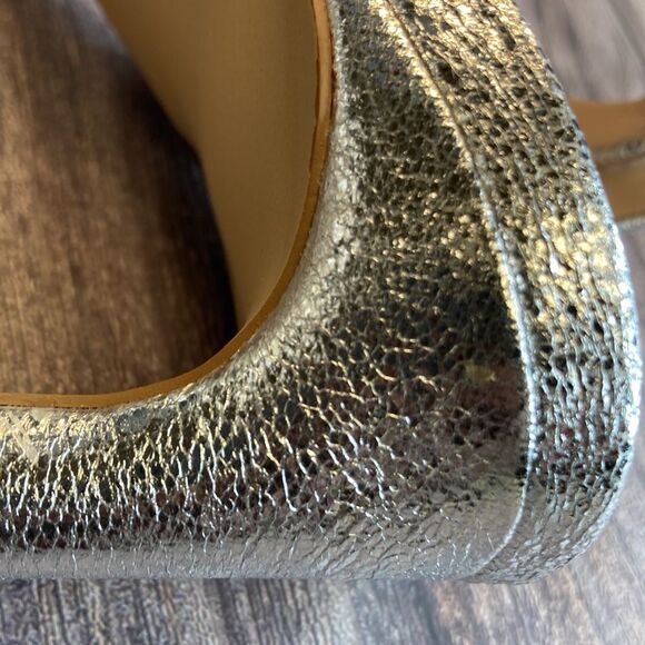 JEWEL BADGLEY MISCHKA Rhonda Silver Evening Sandals 10M - Picture 7 of 11